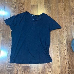 Theory size small mens navy short sleeve henley